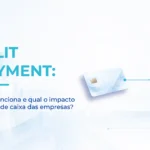 Ilustração sobre Split Payment na Reforma Tributária, com representação da divisão de pagamentos entre empresa e Fisco.